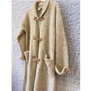 Coldwater Creek Oatmeal Teddy Coat